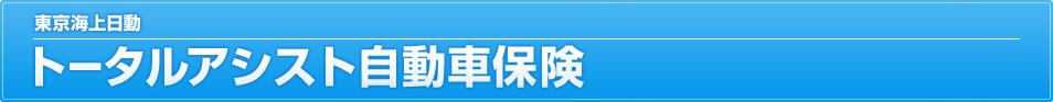 東京海上日動トータルアシスト自動車保険